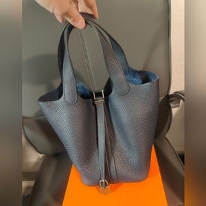 Hermes Picotin 18 Bleu Nuit